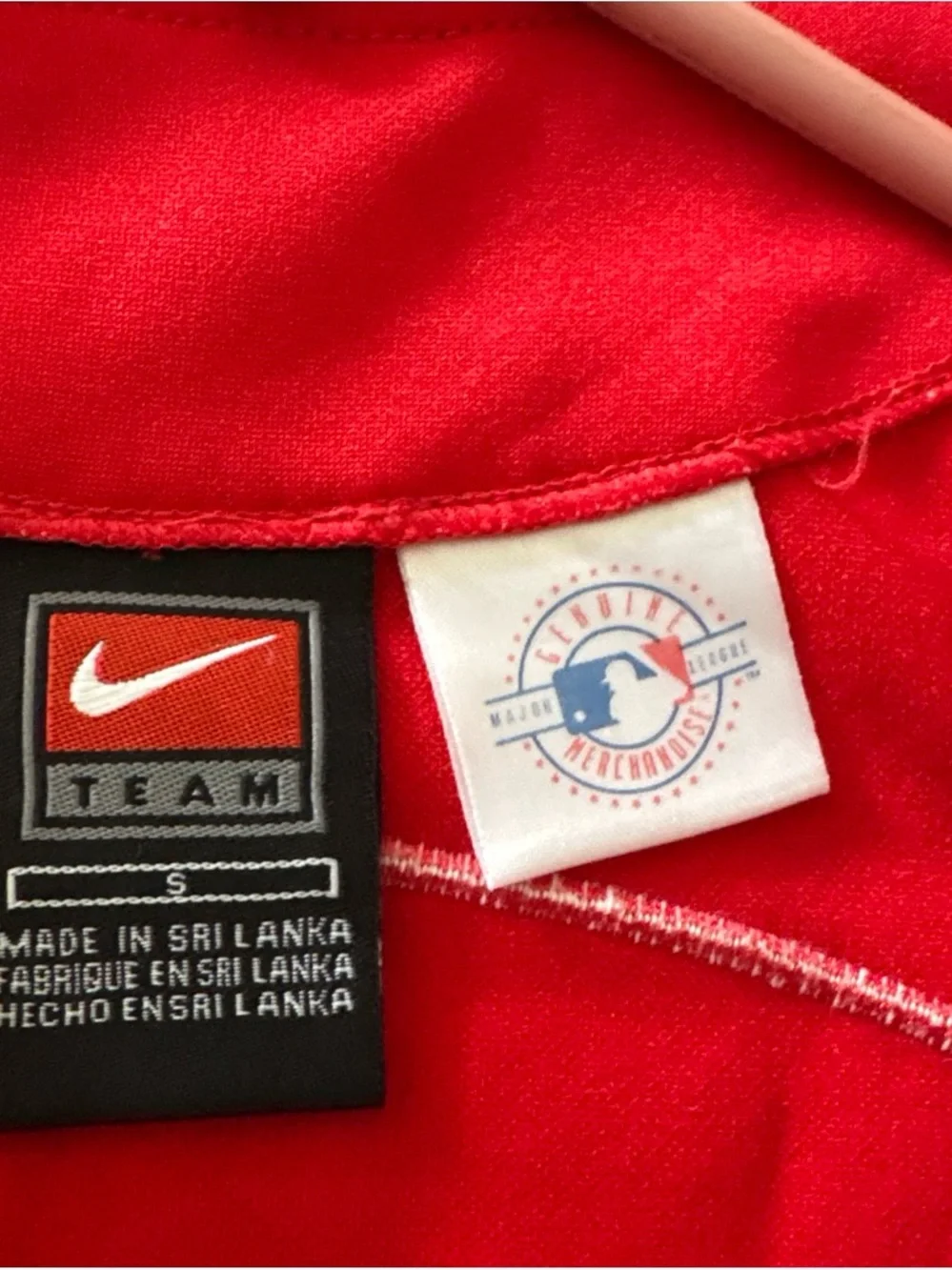 Nike Red Guerrero #27 Baseball Jersey with Navy Accents